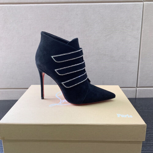 High Quality Luxury Christian Louboutin Black High-Heel Boots – Sizes 35–41 product detail