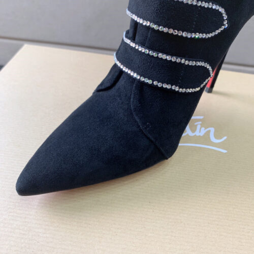High Quality Luxury Christian Louboutin Black High-Heel Boots – Sizes 35–41 product detail