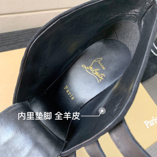 High Quality Luxury Christian Louboutin Black High-Heel Boots – Sizes 35–41 product detail