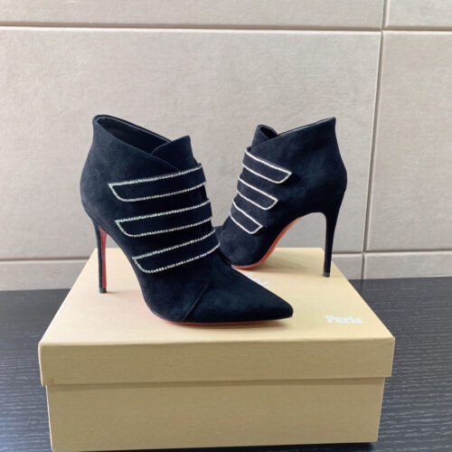 High Quality Luxury Christian Louboutin Black High-Heel Boots – Sizes 35–41 product detail