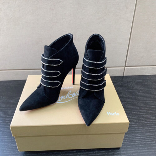 High Quality Luxury Christian Louboutin Black High-Heel Boots – Sizes 35–41 product detail