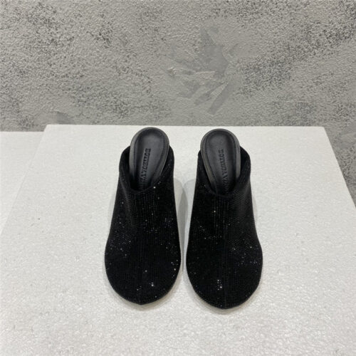 High Quality Luxury Bottega Veneta Full Rhinestone High Heel Ankle Boots – Style 08422 alternate view