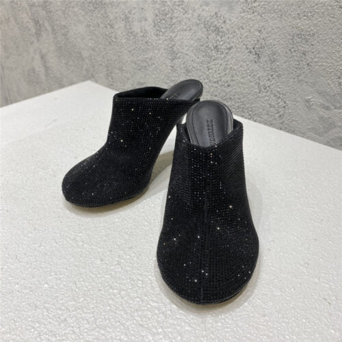 High Quality Luxury Bottega Veneta Full Rhinestone High Heel Ankle Boots – Style 08422