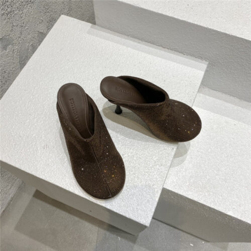 High Quality Luxury Bottega Veneta Full Rhinestone High Heel Ankle Boots – Style 44582 product detail