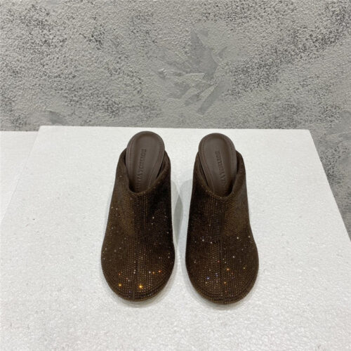 High Quality Luxury Bottega Veneta Full Rhinestone High Heel Ankle Boots – Style 44582 alternate view