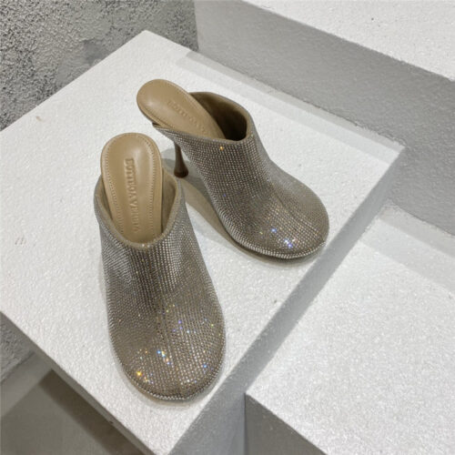 High Quality Luxury Bottega Veneta Full Rhinestone High Heel Ankle Boots alternate view