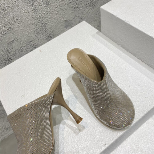 High Quality Luxury Bottega Veneta Full Rhinestone High Heel Ankle Boots product detail