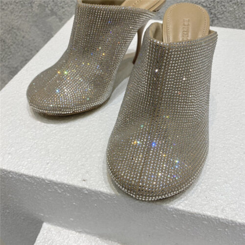 High Quality Luxury Bottega Veneta Full Rhinestone High Heel Ankle Boots product detail