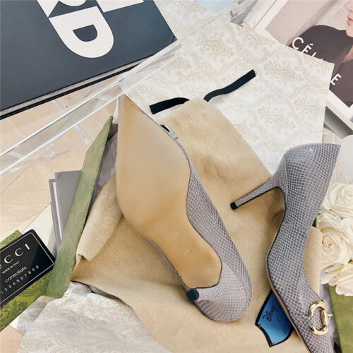 High Quality Luxury Gucci Snakeskin High Heel Sandals product detail