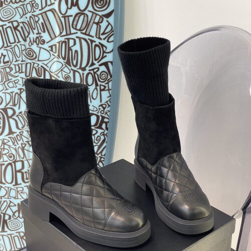 High Quality Luxury Chanel Sock Boots – Style 18534 product detail