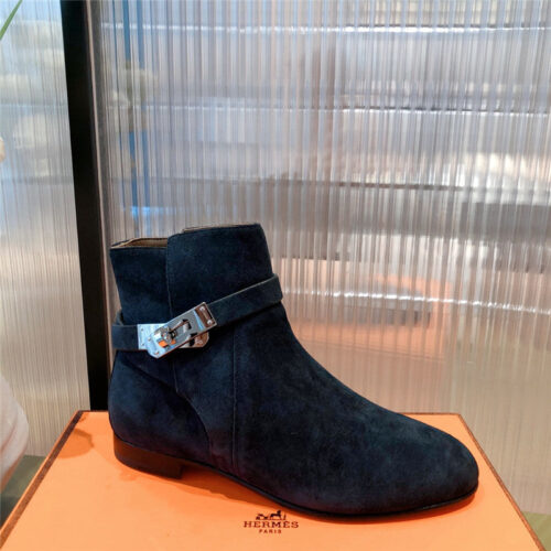 High Quality Luxury Hermes Kelly Buckle Ankle Boots – Style 42147 product detail