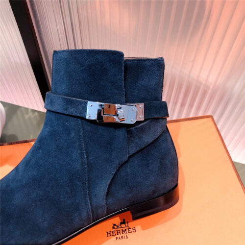 High Quality Luxury Hermes Kelly Buckle Ankle Boots – Style 42147 product detail