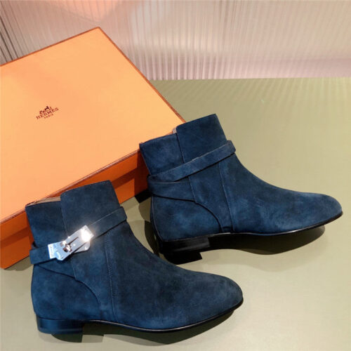 High Quality Luxury Hermes Kelly Buckle Ankle Boots – Style 42147 product detail