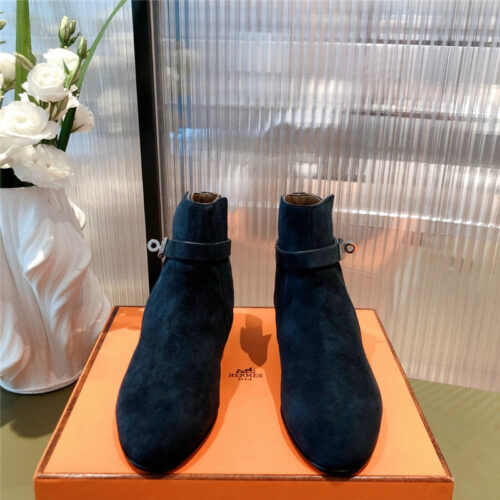 High Quality Luxury Hermes Kelly Buckle Ankle Boots – Style 42147 product detail