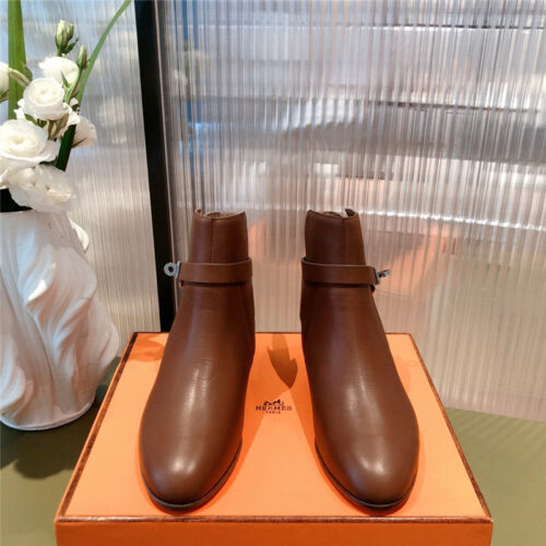 High Quality Luxury Hermes Kelly Buckle Ankle Boots – Style 09379 product detail
