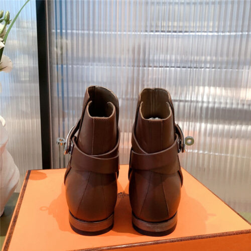High Quality Luxury Hermes Kelly Buckle Ankle Boots – Style 09379 product detail