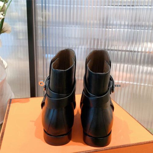 High Quality Luxury Hermes Kelly Buckle Ankle Boots product detail