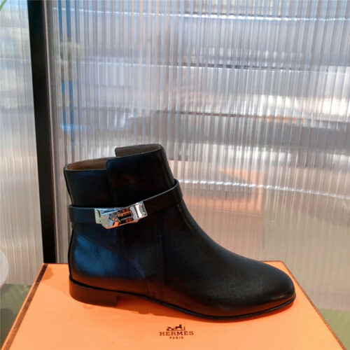 High Quality Luxury Hermes Kelly Buckle Ankle Boots product detail