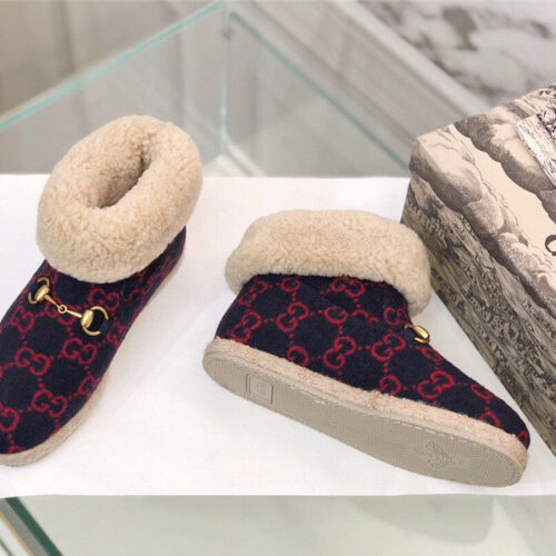 High Quality Luxury Gucci Fur Short Boots product detail