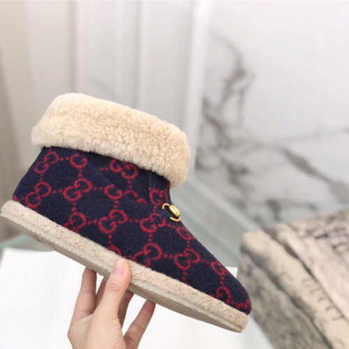 High Quality Luxury Gucci Fur Short Boots product detail