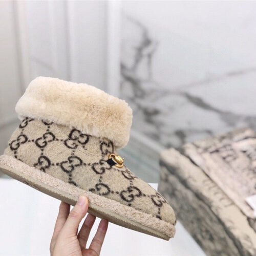 High Quality Luxury Gucci Fur Short Boots – Style 48595 product detail