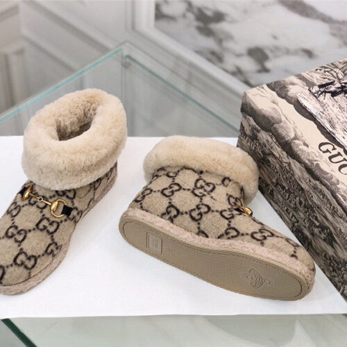 High Quality Luxury Gucci Fur Short Boots – Style 48595 product detail