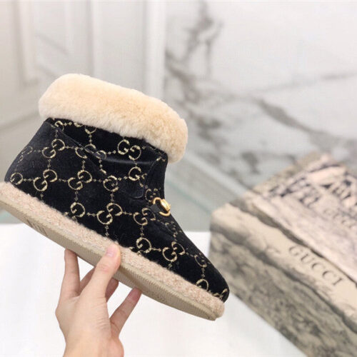 High Quality Luxury Gucci Fur Short Boots – Style 15827 product detail
