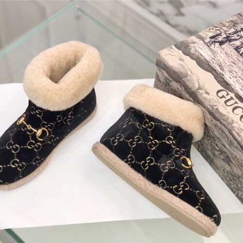 High Quality Luxury Gucci Fur Short Boots – Style 15827 product detail