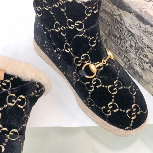 High Quality Luxury Gucci Fur Short Boots – Style 15827 product detail