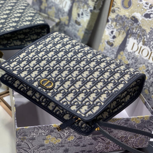 High Quality Luxury Dior Oblique Canvas Clutch product detail