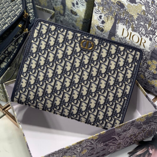 High Quality Luxury Dior Oblique Canvas Clutch product detail