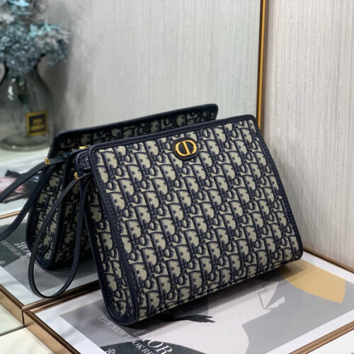 High Quality Luxury Dior Oblique Canvas Clutch product detail
