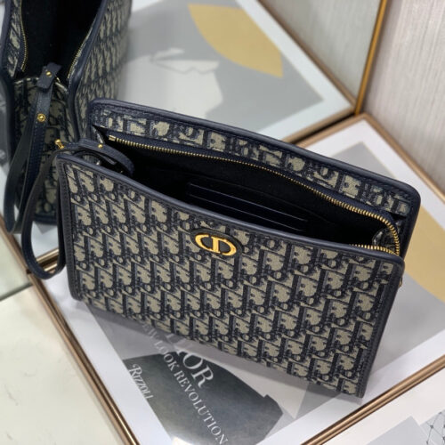 High Quality Luxury Dior Oblique Canvas Clutch product detail
