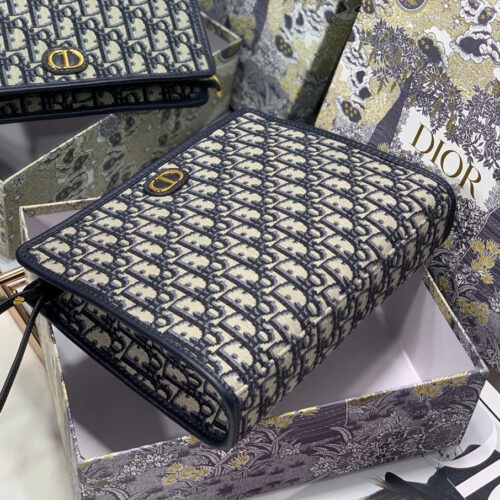High Quality Luxury Dior Oblique Canvas Clutch product detail