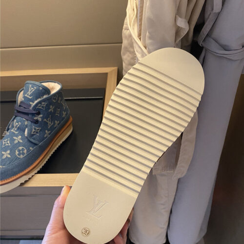 High Quality Luxury Louis Vuitton Denim Snow Boots product detail