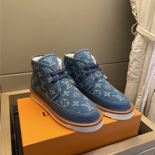 High Quality Luxury Louis Vuitton Denim Snow Boots alternate view