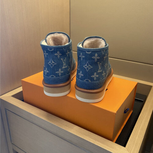 High Quality Luxury Louis Vuitton Denim Snow Boots product detail