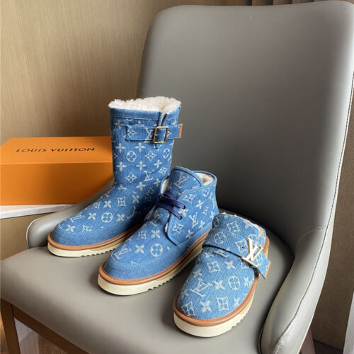 High Quality Luxury Louis Vuitton Denim Snow Long Boots product detail
