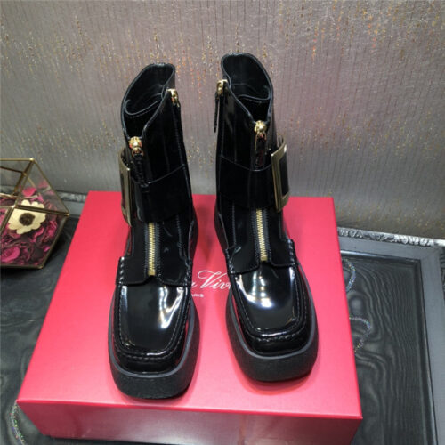 High Quality Luxury Roger Vivier Platform Ankle Boots alternate view