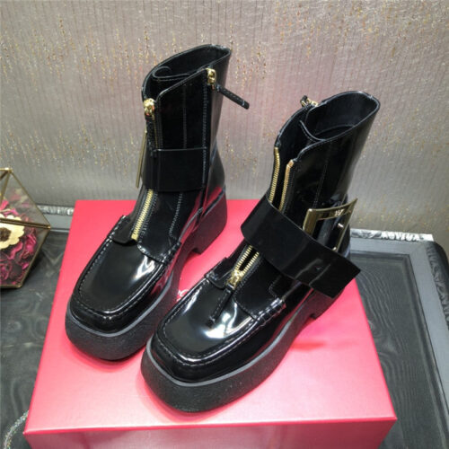 High Quality Luxury Roger Vivier Platform Ankle Boots
