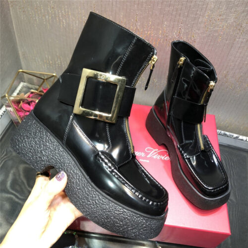 High Quality Luxury Roger Vivier Platform Ankle Boots product detail