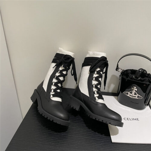 High Quality Luxury Dior Lace Up Socks Boots alternate view