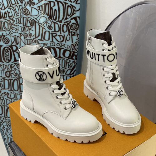 High Quality Luxury Louis Vuitton Beaubourg Ankle Boots