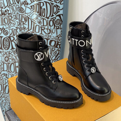 High Quality Luxury Louis Vuitton Beaubourg Ankle Boot