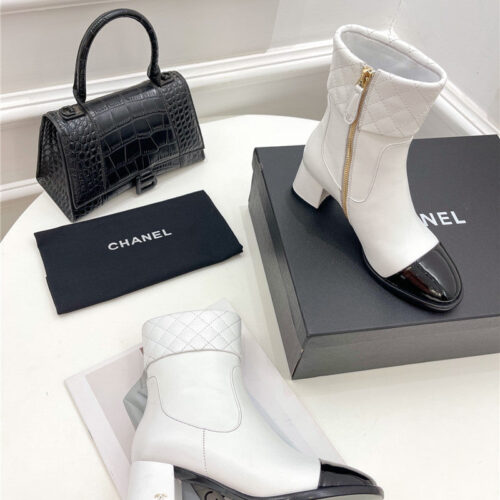 High Quality Luxury Chanel Rhombus Ankle Boots – Style 98630 product detail