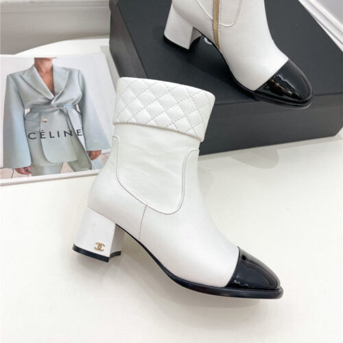 High Quality Luxury Chanel Rhombus Ankle Boots – Style 98630 product detail