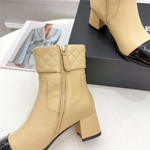 High Quality Luxury Chanel Rhombus Ankle Boots – Style 62470 product detail