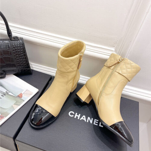 High Quality Luxury Chanel Rhombus Ankle Boots – Style 62470 product detail