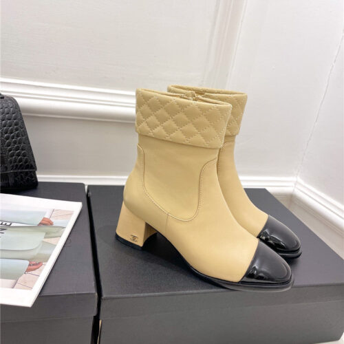 High Quality Luxury Chanel Rhombus Ankle Boots – Style 62470