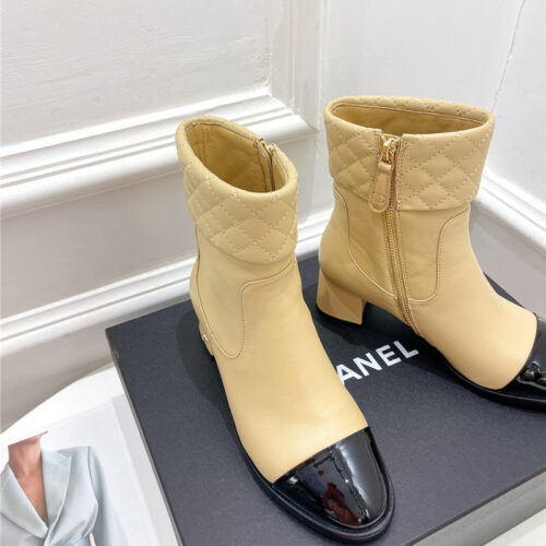 High Quality Luxury Chanel Rhombus Ankle Boots – Style 62470 product detail